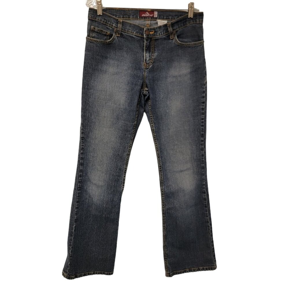Jordache Jeans‎ Womens 11/12 Long  Blue Denim Low Rise Stretch Bootcut Y2K
